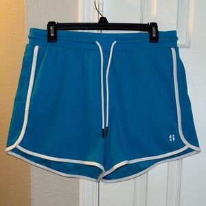 Sports Illustrated Swim Teal Shorts with White Accents